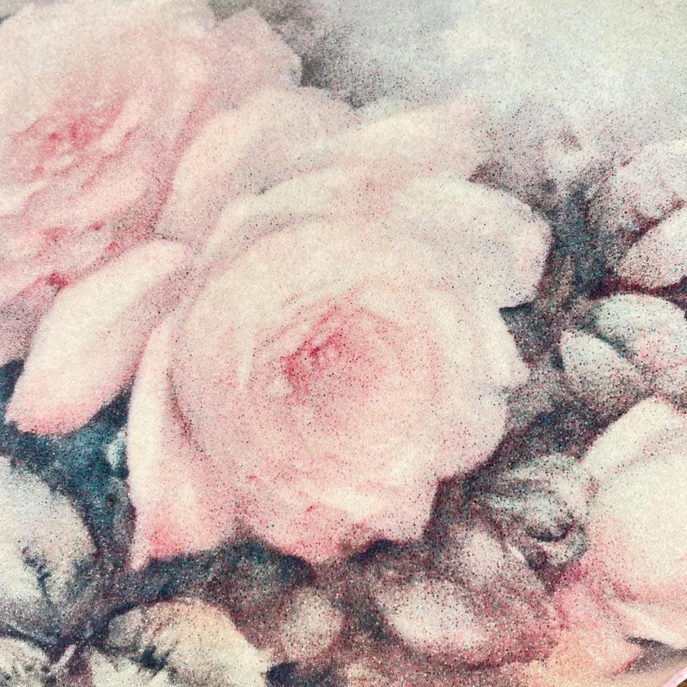 Plum Pretty Floral Cottagecore Wall Decor Tissue‎ Box Set Pebble Crinkle Texture